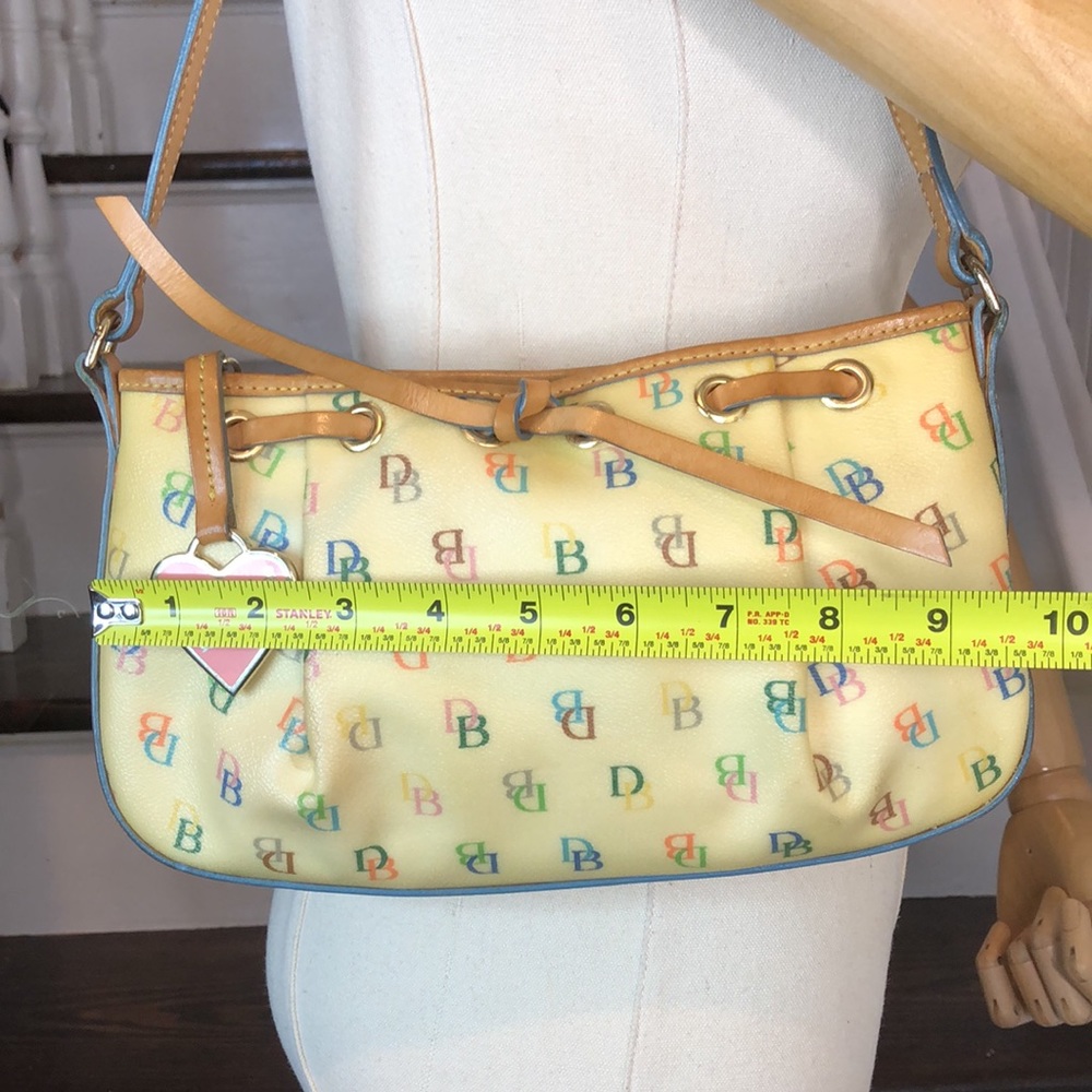DOONEY BOURKE Rainbow Monogram Coated Canvas with Rainbow Zipper Mini Bag - Picture 10 of 15